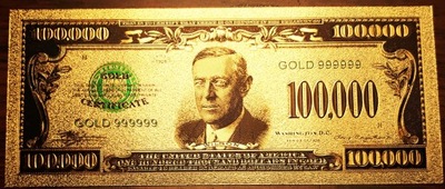 USA ,100 000 Dolarów 1934, Banknot kolekcjonerski