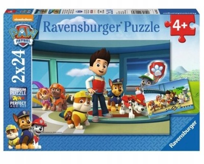 Puzzle Ravensburger Psi Patrol Pomocny węch 2x24 el.