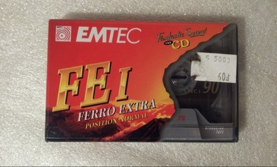 nowa kaseta taśma EMTEC FE I 90 90min folia