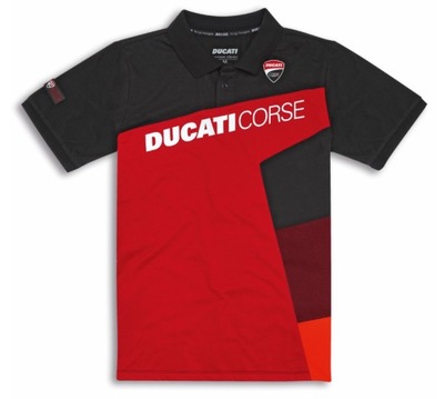 DUCATI T-Shirt Polo Męski DC Sport Red XL