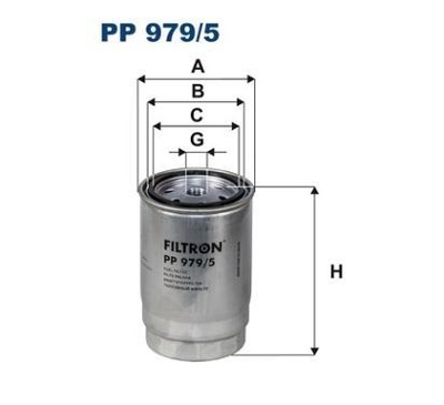 FILTRON PP979/5 FILTRO COMBUSTIBLES HYUNDAI IX20, TUCSON II, KIA SPORTAGE IV  