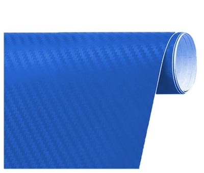 PELÍCULA OKLEINA CARBÓN 3D CARBÓN AZUL PILAR UMBRALES TORPEDA 127X50 CM  