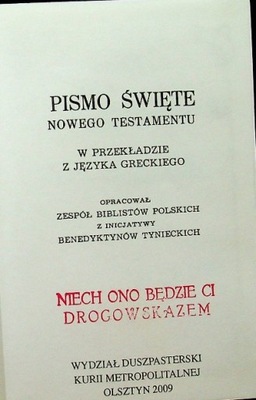 Pismo Święte Nowy Testament