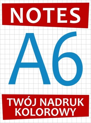 Notes A6 50 szt po 50 kartek bloczki firmowe