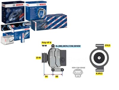 Генератор ford focus c-max 2 bosch фото №1