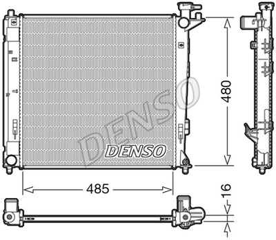 РАДІАТОР ВОДИ DENSO DRM41008