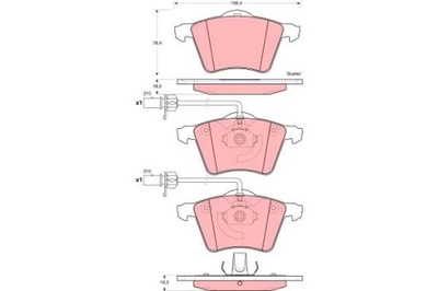 ZAPATAS DE FRENADO PARTE DELANTERA VW T4  