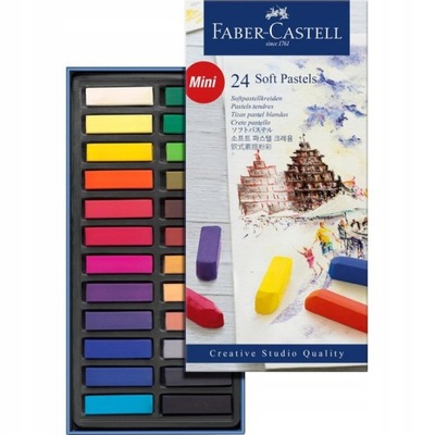 Pastele suche FABER-CASTELL mini 24 kolory