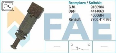 CONMUTADOR DE LUZ LUZ DE FRENADO RENAULT  