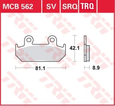 TRW LUCAS ZAPATAS DE FRENADO KH121 SINTER RACING HONDA CMX 450 86-89, CBR 600  