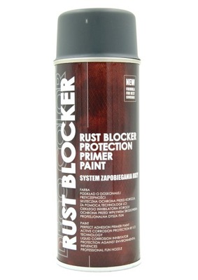 FARBA W SPRAYU NA RDZĘ RUST BLOCKER SZARY 400ml