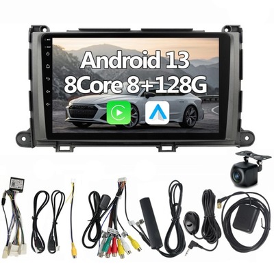 2DIN RADIO DE AUTOMÓVIL TOYOTA SIENNA XL30 2010 2011 2012 2013 2014 ANDROID  