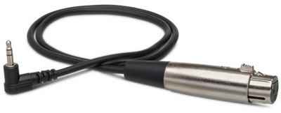 HOSA XVS-102F - Kabel gniazdo XLR - wtyk TRS 3,5mm kątowy 0,6m