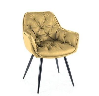 Krzesło CHERRY BUFFALO Signal Beżowe, ekoskóra, w stylu loft