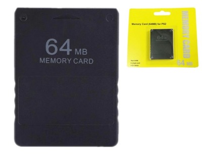 KARTA PAMIĘCI MEMORY CARD PAMIĘĆ 64MB DO KOSNOLI PLAYSTATION 2 PS2