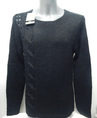 PIAZZA ITALY sweter męski czarny nowy M