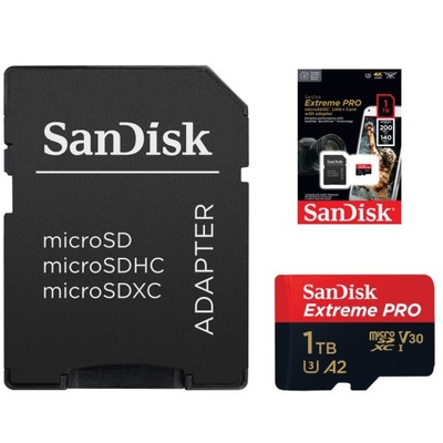 Karta Sandisk microSDXC Extreme Pro 1TB 200MB/s
