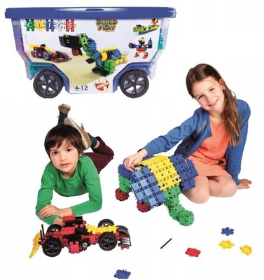 CLICS Klocki 15w1 BELGIA Rollerbox wózek klockami dla dzieci