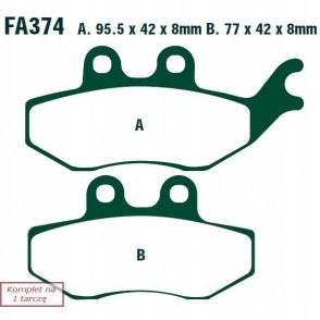 TRINKELĖS STABDŽIŲ EBC FA374 