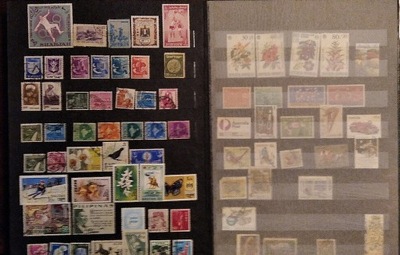 Znaczki - Świat, około 200 znaczków