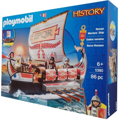 Statek Łódź Okręt Galera Rzymska Klocki Zabawka Playmobil 5390