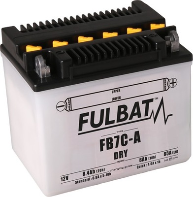 Akumulator Fulbat YB7C-A DRY FB7C-A 12V 8.4Ah 85A 