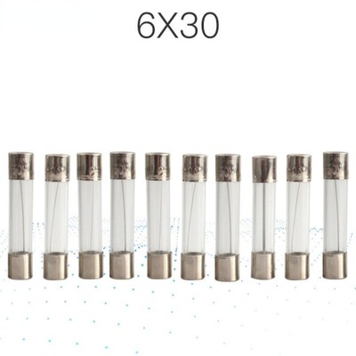 6*30mm type glass fuse 6*30 250V 1A 1.5A 2A 2.5