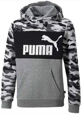 Bluza młodzieżowa Puma roz. 110 długi rękaw szara