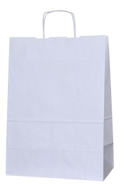 TORBA PAPIEROWA biała A3 30x17x42 100 SZT