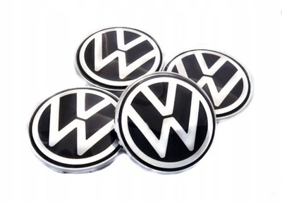 VW DANGTELIAI ZNACZKI : ALUFELG 68MM/62MM NOWE LOGO 