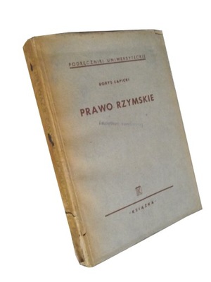 PRAWO RZYMSKIE - ŁAPICKI