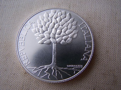 - WŁOCHY -- 2003 -- 5 Euro -- SREBRO