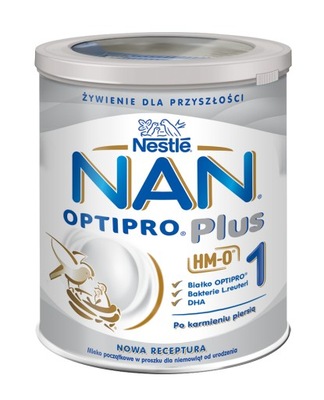 Nestle Nan Optipro Plus 1 HM-O mleko pocz. 400 g