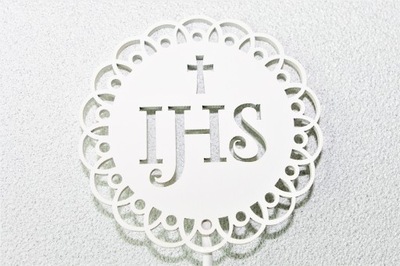 Topper Hostia IHS Pierwsza Komunia Święta