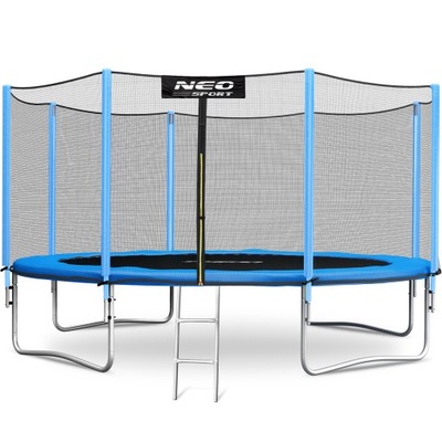 TRAMPOLINA OGRODOWA DLA DZIECI DRABINKA 404cm 13ft