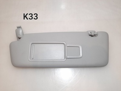 AUDI A3 8V PROTECCIÓN ANTISOLAR IZQUIERDA CONDUCTOR COLOR GRIS + GANCHO 8V0857551A  