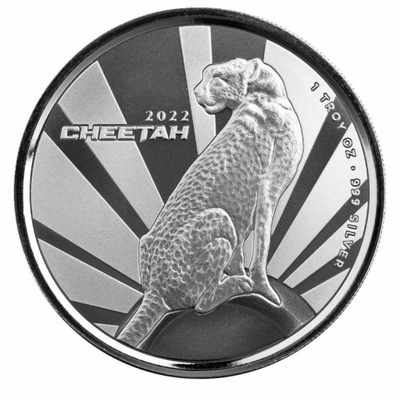 Cheetah 1 Oz srebra 2022 PROOF-LIKE
