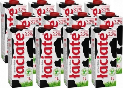 Mleko UHT Łaciate 3,2% 1l x 12 sztuk