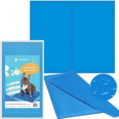 Springos mata dla psa odcienie niebieskiego 40 cm x 30 cm
