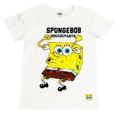 Bluzka Sponge Bob 140, T-shirt SPONGEBOB