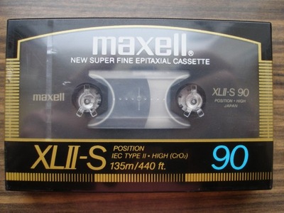 MAXELL XL II S 90 Chrom z 1986 roku tzw. klepsydra Made in Japan