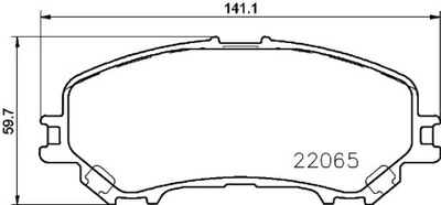 P 56 100 КОЛОДКИ HAM. NISSAN QASHQAI 13-