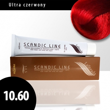 SCANDIC LINE LASTRADA Farba do Włosów 100 ml 10.60 Ultra Czerwony