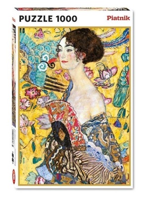 PUZZLE - 1000 KLIMT, DAMA Z WACHLARZEM PIATNIK