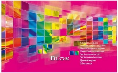 Blok techniczny kolor Premium A4 15 k., Kreska
