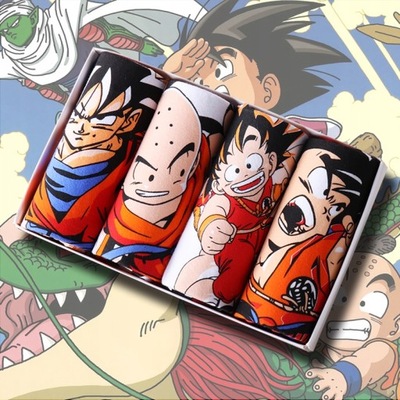 4x Dragon ball Goku Bokserki Męska Majtki Bawełna