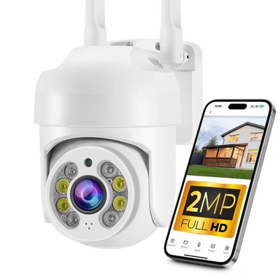 Kamera IP Zewnętrzna Obrotowa WiFi 2MP FHD 4X ZOOM