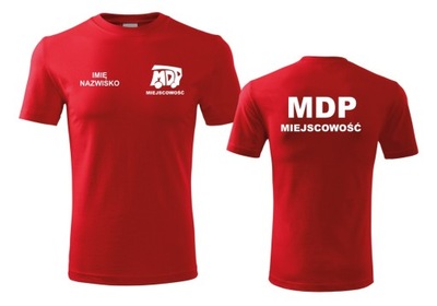 KOSZULKA CON TU NADRUKIEM MDP MLODZIEZOWA DRUZYNA OSP STRACON T-SHIRT 2024  