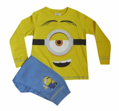 Piżama chłopcy MINIONS Minionki 5-6 LAT 116cm