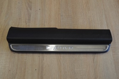 Накладка поріг підсвічуванням правий перед captiva фото №1